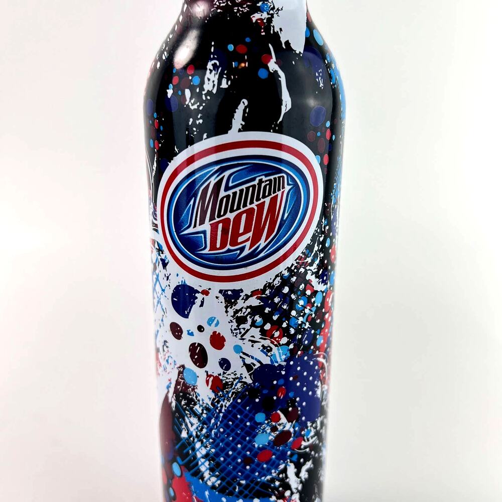 Mountain‎ Dew Green Label Art Stars and Stripes 16oz Full Bottle 2008 Patriotic